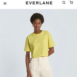 Everlane organic cotton cropped tee